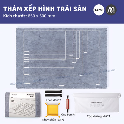 Thảm xếp hình trải sàn Mideer Puzzle Blanket Set, thảm lót nỉ dày dặn