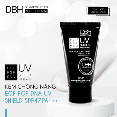 KEM CHỐNG NẮNG DBH- EGF/FGF/DNA UV SHIELD SPF47 PA+++ DBH DERMAESTHETICS BEVERLY HILL 60ML - HÀNG NHẬP KHẨU- CHÍNH HÃNG