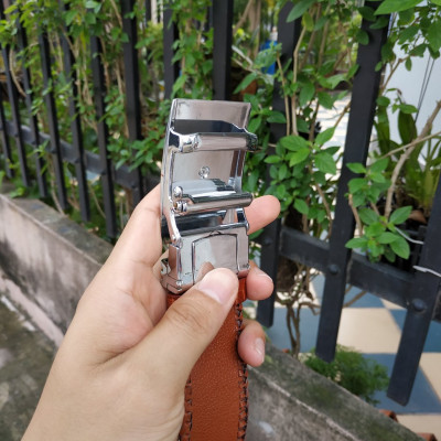 Dây Nịt Nam Cá Sấu Liền Nguyên Tấm Bản Rộng 4cm. Dây Được Đan Viền Thủ Công Rất Đẹp