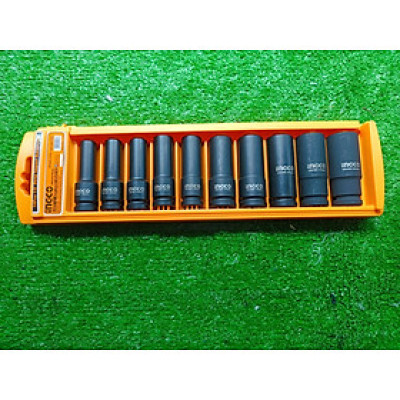 BỘ ĐẦU TUÝP DÀI 10 CHI TIẾT INGCO HKISSD12102L - HÀNG CHÍNH HÃNG