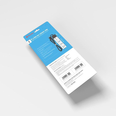 Ổ cắm điện Rạng Đông OC02.USB - Ổ điện thông minh tích hợp 2 cổng sạc USB - chống giật, tự ngắt, công suất 2500W