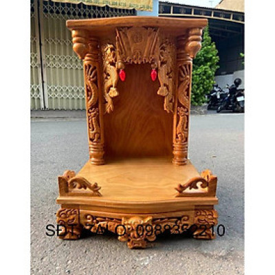 Bàn thờ thần tài ông địa gỗ gõ đỏ - Đồ Gỗ Vinh