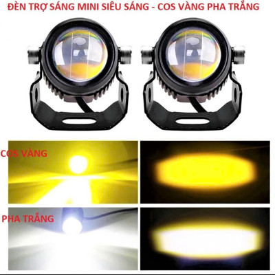 Đèn Trợ Sáng Mini Bi Cầu Mini XP60 Xe Máy - Vỏ Hợp Kim M3MINI, Chip LED Loại Tốt Hàng Cao cấp