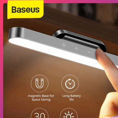 Đèn treo đế hít nam châm Baseus Magnetic Stepless Dimming Charging Desk Lamp Pro (1800mAh, 3000K - 5000K, 24h sử dụng liên tục, chống mỏi mắt)- Hàng chính hãng