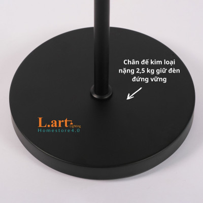 Đèn sàn phòng khách đèn đứng decor kèm bàn gỗ tiện lợi sang trọng DCLA009