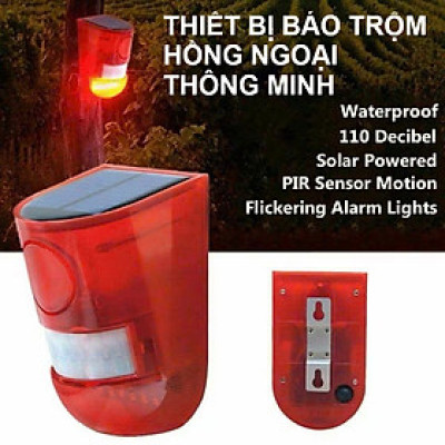 Thiết Bị Chống Trộjm Không Dây Hồng Ngoại Cao Cấp – Sạc Năng Lượng Mặt Trời, Chống Trộjm HÚ CÒI Từ Xa Hiệu Quả, đèn trang trí
