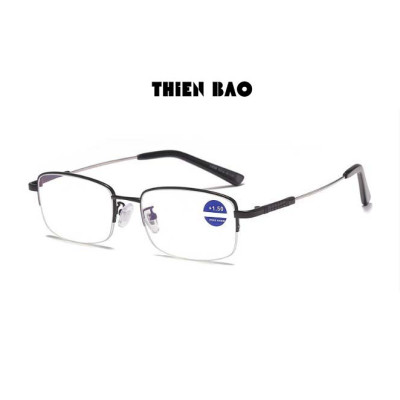 Kính lão thị, viễn thị càng hợp kim titan siêu dẻo xẻ cước KVM367 loại I sáng rõ chuẩn độ, đeo rất êm ái