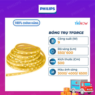 Đèn LED dây Philips HLS168 Cuộn 50m - Công suất 9W, ánh sáng vàng, ánh sáng trắng