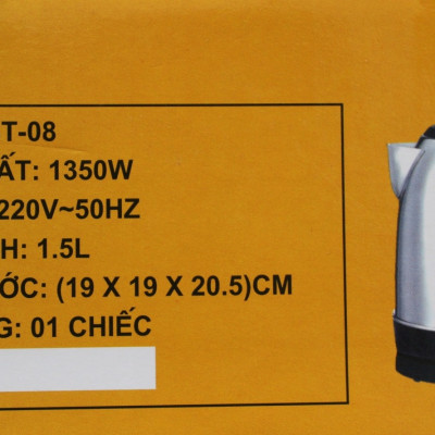 Ấm điện siêu tốc Aidi 304 ST-08 (1.5 lít) - Màu Ngẫu Nhiên - Hàng Chính Hãng