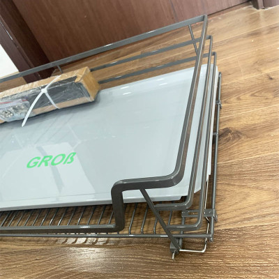 Giá xoong nồi tủ dưới inox sơn Nano bảo hành 10 năm không han gỉ thương hiệu Grob