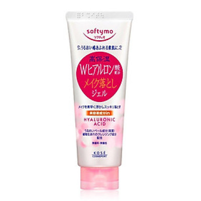 Gel Tẩy Trang Dưỡng Trắng, Dưỡng Ẩm Bổ Sung Hyaluronic Acid Softymo Cleansing Gel Nhật Bản 210G