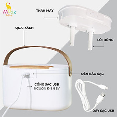 Máy phun sương tạo ẩm Moaz BéBé MB - 065 bảo hành 12 tháng Hàng Chính Hãng