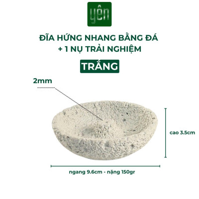 Đế Hứng Nhang Thảo Mộc Bằng Đá Phong Cách Wabi Sabi Trang Trí Nhà Bàn Thờ Thiền