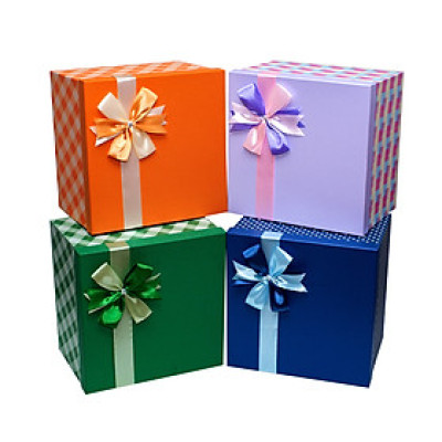 Hộp Quà Vuông V102 - 28x28x20 cm - phượng hoàng