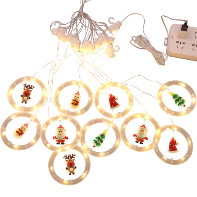 Dây LED Rèm Trang Trí Giáng Sinh 10 Chi Tiết Ngang 3m