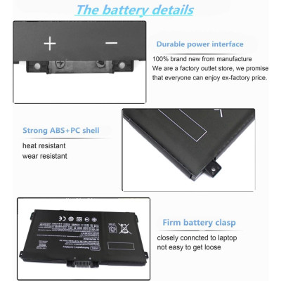 Pin Tương Thích Cho Laptop Hp Envy X360 15-Bp 15M-Bq 15-Cr 17-Ae 17-Ce Lk03Xl 55.8Wh - Hàng Nhập Khẩu New Seal TEEMO PC TEBAT168