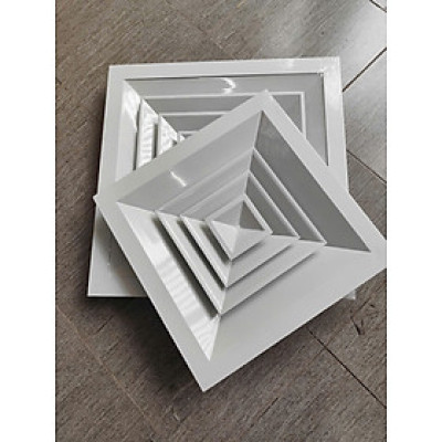 Cửa gió khuếch tán 400x400mm, miệng gió điều hòa, nan gió, chắn gió điều hòa