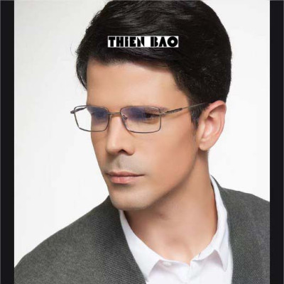 Kính viễn thị, kính lão thị trung niên toàn viền titanium siêu dẻo nhẹ bền KV60Đ tròng Nhật cho Nam nữ