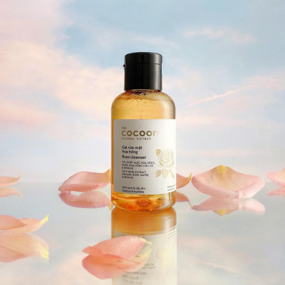 Combo Gel hoa hồng rửa mặt Cocoon 140ml + Dầu tẩy trang hoa hồng Cocoon 140ml