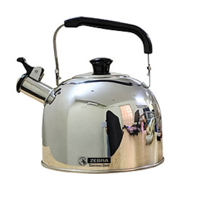 Ấm đun nước 5 lít, có còi, bằng Inox, chính hãng Zebra (Smart - 113528)