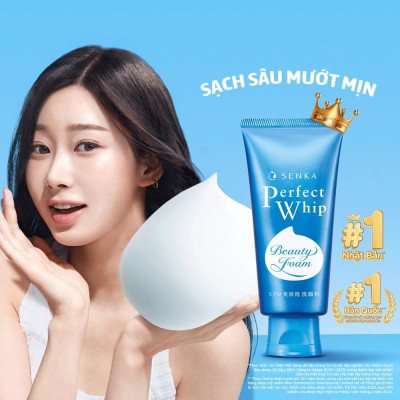 Sữa Rửa Mặt Tạo Bọt Senka Perfect Whip U 120g