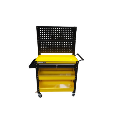 Xe đẩy dụng cụ 3 khay 1 ngăn kéo 2 tấm hông có tấm treo Stronger Tool