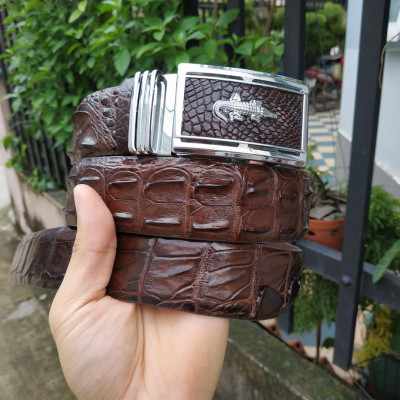 Thắt Lưng Da Cá Sấu Liền 4 cm 