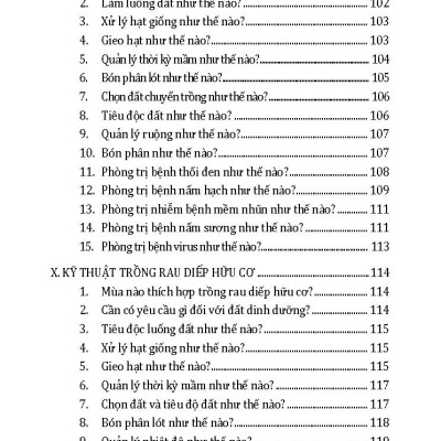 Kỹ Thuật Trồng Rau, Củ, Quả Hữu Cơ (Tái bản 2024)