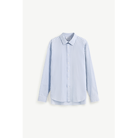 Áo Sơ Mi ROUTINE Nam Tay Dài Kẻ Sọc 100% Cotton Form Loose - 10S24SHL003 | LASTORE MENSWEAR