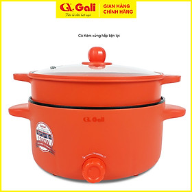 Nồi lẩu điện Gali GL-1210, GL-1209 đa năng, chiên, xào, nấu, hấp các loại rau củ quả, tôm thịt cá, hàng nhập khẩu chính hãng. Bảo hành 24 tháng