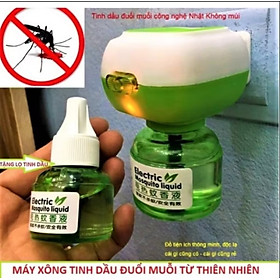 MÁY XÔNG TINH DẦU ĐUỔI MUỖI TẶNG KÈM LỌ TINH DẦU THẢO MỘC CAO CẤP