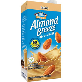 Blue Diamond - Sữa hạt hạnh nhân ALMOND BREEZE vị Latte 946ml - Dinh Dưỡng Tốt Cho Sức Khoẻ