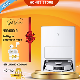Robot Hút Bụi Lau Nhà Ecovacs T20E Omni 2024 Lực Hút 7.100 Pa, Giặt Nước Nóng - Hàng Chính Hãng