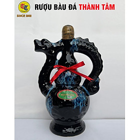 Đặc Sản Bình Định - Rượu Bàu Đá Thành Tâm BA BẦU Đậu Xanh (Màu đen) 650ml - OCOP 3 Sao
