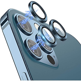 BỘ DÁN Dành Cho IPHONE 13 PRO/ 13 Pro MAX 3 MẮT BẢO VỆ  CAMERA hiệu KUZOOM - Hàng nhập khẩu