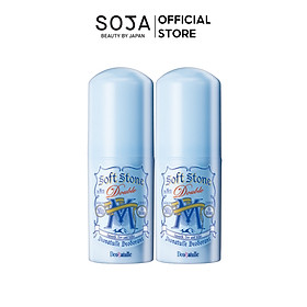 Combo 2 Lăn Khử Mùi Deonatulle Đá Khoáng Dạng Sáp Bạc Hà Cho Nam 20G