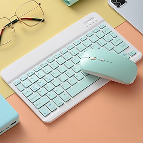 Bộ Bàn Phím Và Chuột Bluetooth Không Dây Mini - Thích Hợp Cho iPad, Máy Tính Bảng - Nhiều Màu Sắc - Siêu Kute