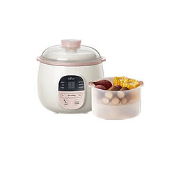 Nồi Chưng Yến, Nồi Nấu Chậm BEAR SUBE001 Tặng Khay Hấp Dung Tích 0,8 Lít Công Suất 200W- Hàng Chính Hãng