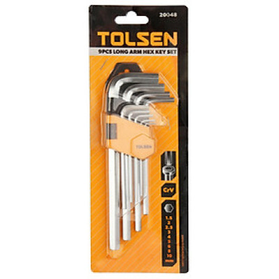 LỤC GIÁC BỘ 9 CÂY NGẮN TOLSEN 20048 - HÀNG CHÍNH HÃNG