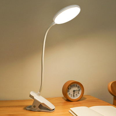 Đèn Bàn LED Kẹp Đầu Giường Đọc Sách Chống Cận Pin Sạc, Điều Chỉnh Được Độ Sáng