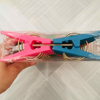 Combo 2 vỉ kẹp nhựa (40 cái) quần áo loại đại