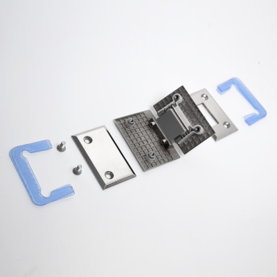 Bản lề phòng tắm kính 135 độ cân mặt gương inox 304 Hiwin HG-006 (dày 5mm)