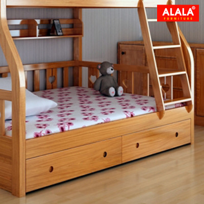 Giường tầng ALALA108 (1m2, 1m4) Cao Cấp/ Miễn phí vận chuyển và lắp đặt/ Đổi trả 30 ngày/ Sản phẩm được bảo hành 5 năm từ thương hiệu ALALA/ Chịu lực 700kg