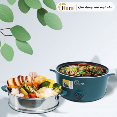 Nồi lẩu điện đa năng HR-MF3006 (3.0L) -hàng chính hãng thương hiệu Hare - bảo hành 12 tháng