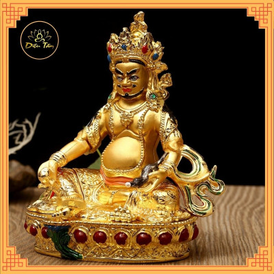 Tượng phật hoàng thần tài mật tông Zambhala đính đá màu