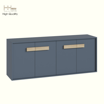 HAPPY FURNITURE , Tủ lưu trữ 4 cửa mở - SPACE, TCM_239 , 160cm x 40cm x 64cm DxRxC