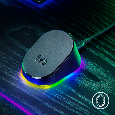 Razer Mouse Dock Pro Đế sạc chuột không dây tích hợp bộ thu phát 4KHz - Hàng nhập khẩu