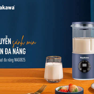 Máy làm sữa hạt đa năng Nagakawa NAG0825 (0,6L - 500W) - Hàng chính hãng