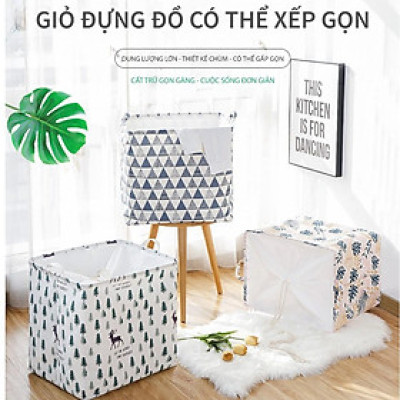 Túi vải đựng quần áo chăn màn có miệng rút, giỏ vải đựng đồ cỡ lớn 1000L- hàng chính hãng