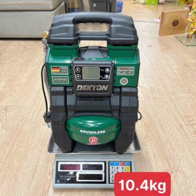 Máy nén khí dùng điện và pin 21V ( BÌNH HỢP KIM NHÔM CAO CẤP ) Dekton M21-NK02BL -HÀNG CHÍNH HÃNG